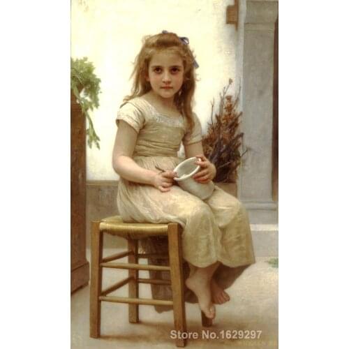 Famous portrait painting The Snack by William Adolphe Bouguereau Hand painted High quality