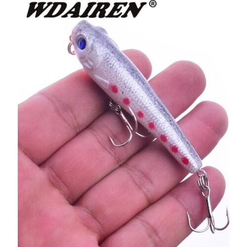 1Pcs Fishing Lure Topwater Swimming 7cm 6.5g Hard Bait 9 Color Available Tight Wobble Slow Floating Crankbait Fishing Tackle