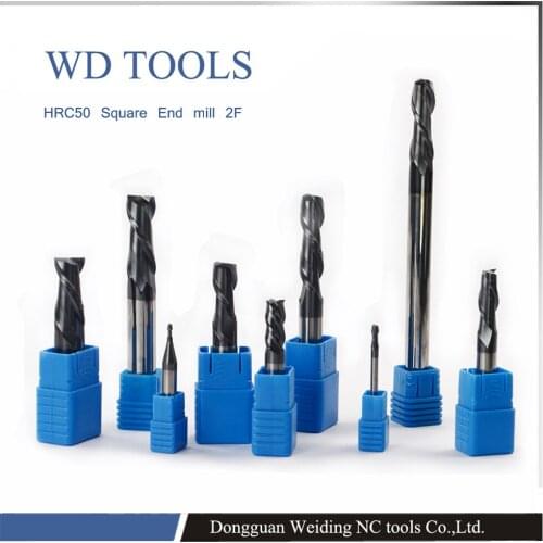 5PC Of 9.0X75LX10D MIcro Grain Carbide End mill Cutter CNC Milling Bit For Steel Milling with 2flute