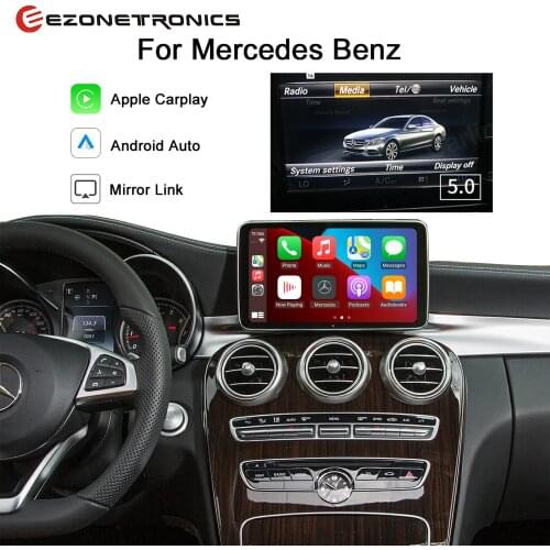 Ezonetronics Car Video Interface with NTG 5.0 5.1 Mirror Link for Mercedes Benz 2015-2018 Wireless CarPlay Android Auto