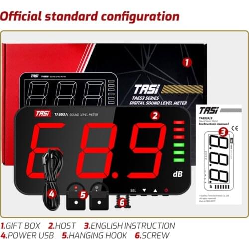 2021 New Digital Sound Level Meter Large Screen Noise dB Meter Wall Hanging Bar School