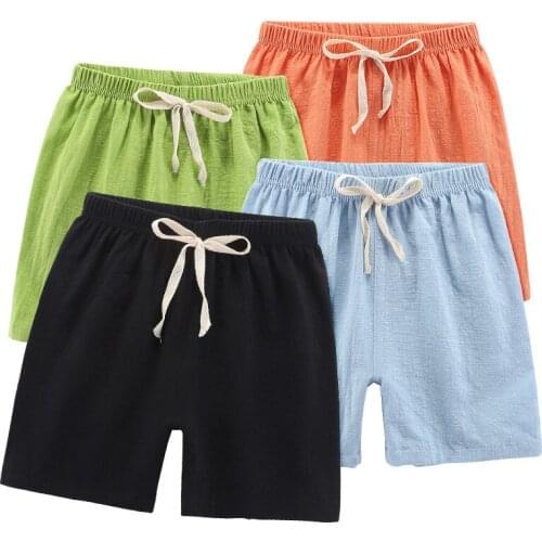 Childrens shorts boys and girls summer loose middle and small childrens baby thin cotton childrens pants