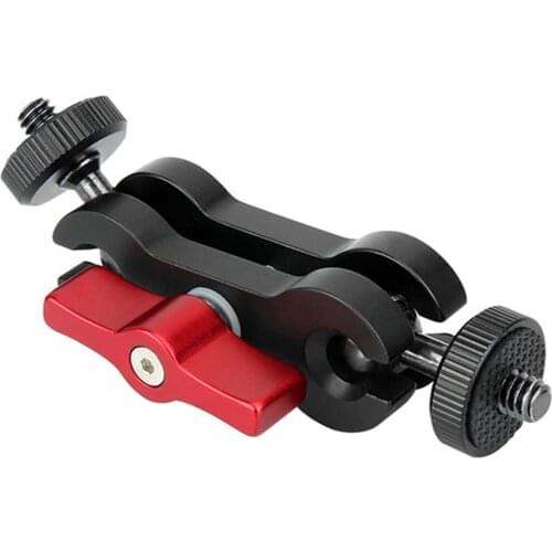 Double Ball Head Magic Arm Mount Clamp Bracket Adapter Support for SLR Cameras JR Deals