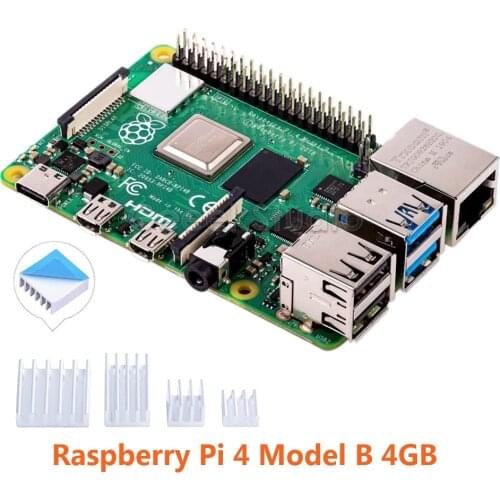 In Stock! Raspberry Pi 4 Model B 4GB RAM Quad core 64-bit 1.5GHz Bluetooth 5.0