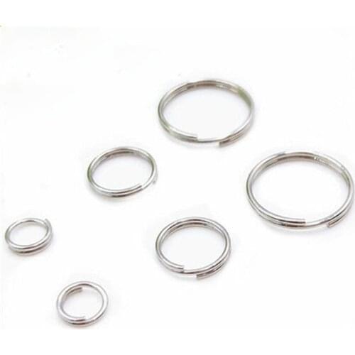 Aclovex 100pcs Stainless Steel Open Jump Rings Double Loop 5mm 6mm 7mm 8mm Metal Split Rings Connectors for Diy Jewelry Making