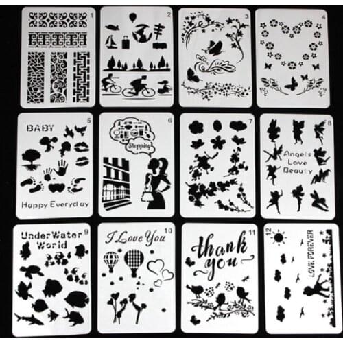 2pc A5 Lace Ruler Stencil DIY Walls Layering Painting Template Decoration Scrapbooking Embossing Album Supplies