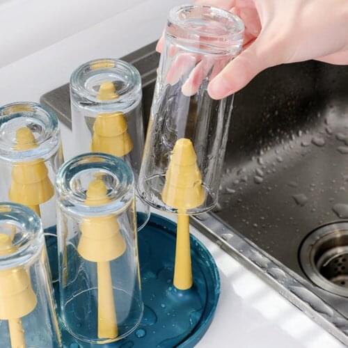 Creative Home Plastic Drain Cup Holder Water Cup Upside Down Storage Rack Kitchen Rack for Home Bar Tool