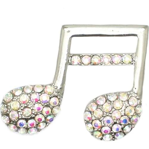 Musical Note Shape Brooches For Women Men Concert Jewelry Musician Lapel Brooch Pins Gifts