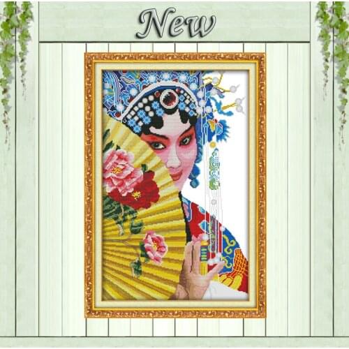 The Drunken Beauty Beijing Opera Decor 11CT counted print on canvas DMC Cross Stitch kits 14CT needlework Set DIY embroidery