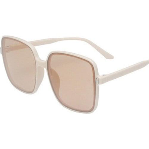 2021 New Big Frame Sunglasses Women Trendy Fashion Box Street Shooting Sunglasses Driver Goggles Put Dazzling Polarizer