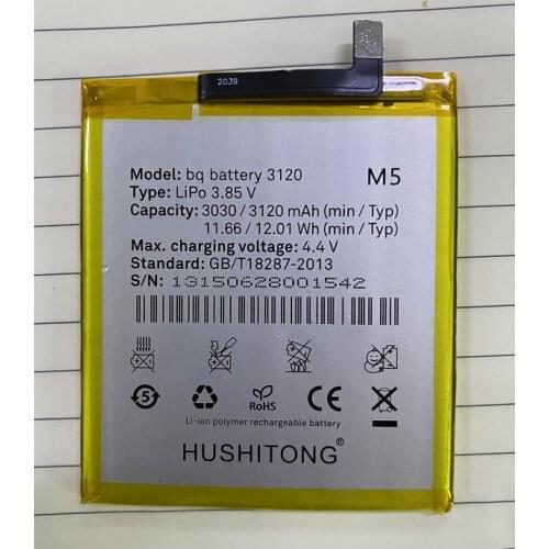 HST New Battery 3120mAh 3120(1ICP5/60/71) Battery For BQ Aquaris M5 BQ 3120 Battery Phone Batteries