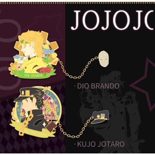 Limit JoJo Bizarre Adventure Anime Metal Badge Cosplay Enamel Lapel Pins Anime Badges Brooch Itabag Bag Souvenir Collection Gift