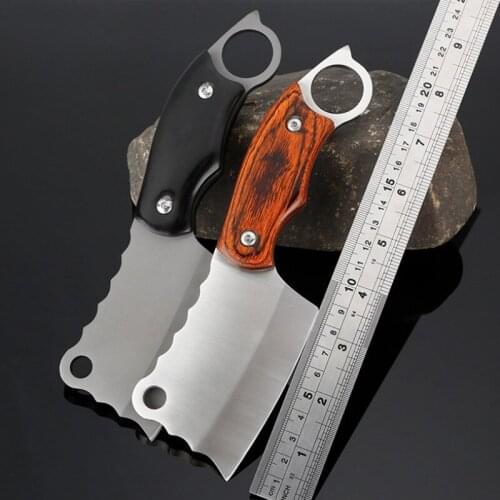 Straight Tactical Knife 3Cr13mov Blade Sanding Survival Pocket Knives Hunting Camping tool Colour wood Handle
