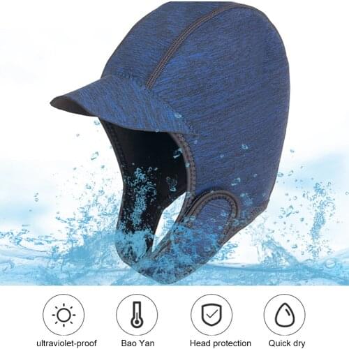 Adjustable Beanie Scuba Dive Surf Surfing Kayak Rafting Canoe Snorkel Swimming Cap Hat RW