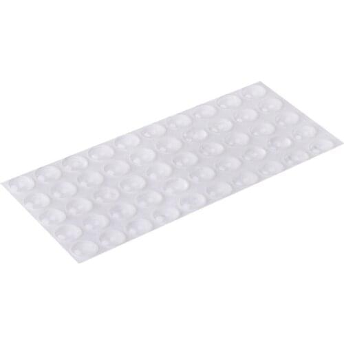 Rubber Feet Pads Hemispherical Shape Shock Absorber Transparent Cupboard Durable 6*2mm Convenient Door Drawer Self Adhesive
