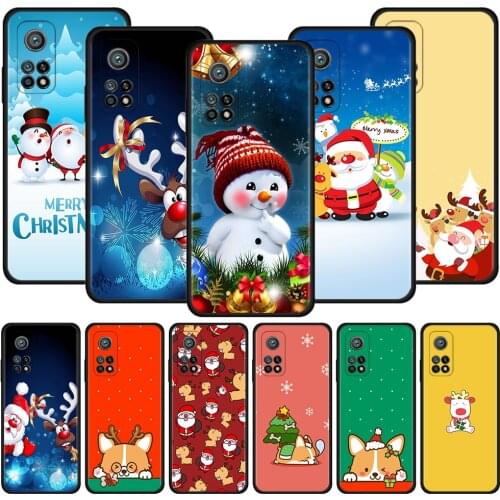 Christmas Silicone Phone Case For Xiaomi Mi 11 Ultra 11X Pro 11i 10S Note 10 10T Lite 5G 9T Soft TPU Cover Shell
