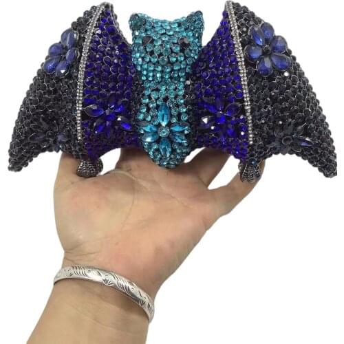 Bag For Women High Quality Crystal Rhinestone Clutch Bag for Formal Animal Bat Cocktail Party Women Evening Bag