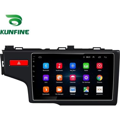 Octa Core Android 10.0 Car DVD GPS Navigation Player Deckless Car Stereo For Honda Fit 2008-2013 Radio Device Headunit WIFI