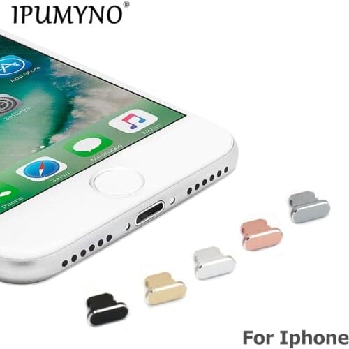 10pcs/lot Aluminium Alloy Dust Plug Mobile Phone Charge Port Stopple for Apple IPhone 5 5s 6 6s 7 8 X Plus Max Pro 11 12 Gadgets