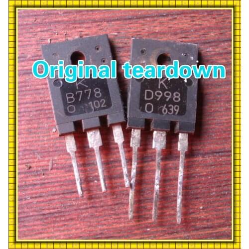 20PCS Original disassemble 【10PCS D998+10PCS B778】 2SD998 2SB778 D998 B778