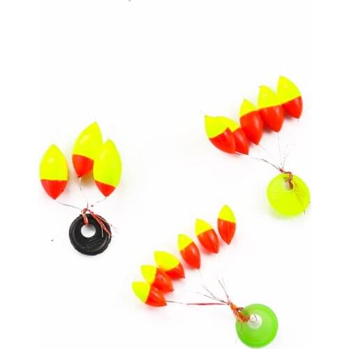 20 Packs Seven-star Float Carp Fishing Float Bobber Space Beans Oval Stopper Connector Fishing Buoys Gear Tackle Accessories