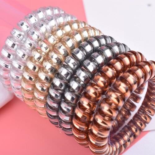 200-20PCS Hair Accessories for Women Ponytail Holder Telephone Wire Rope Elastic Hair Bands Rubber Band Hair Rope Tie Gum