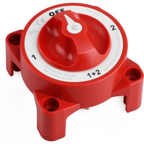 4 Position 32V 350 Amp E-Series Waterproof Ignition Protected Marine Boat Dual Battery Isolator Switch