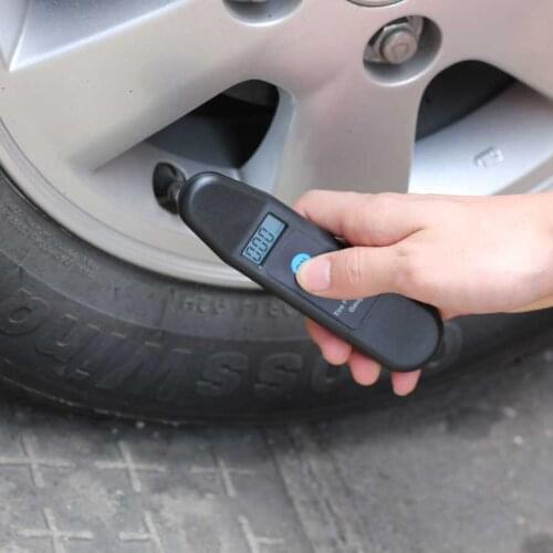 Auto Accuracy Wheel Tire Air Pressure Gauge Tyre Tester LCD Display Vehicle Motorcycle Car 5-150 PSI/KPA/BAR/KG/CM2 Detector