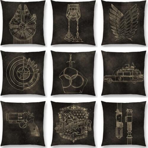 Bb8 Millennium Falcon X Wing Zelda Link Sword Big Daddy Bioshock Hogwarts Hulkbuster Tardis Beautiful Cushion Cover Pillow Case