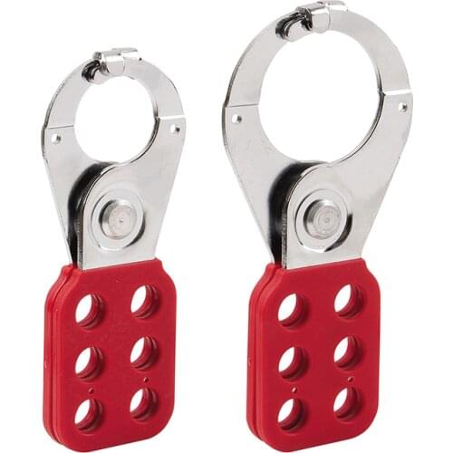 25mm/38mm Safety Steel Lockout Hasp Locks with Hook PA Body Red Loto Tagout