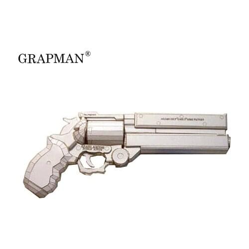 Paper Model High Definition Drawings Firearms Model White Left Wheel