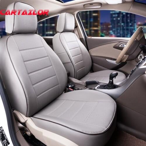 CARTAILOR Automobiles Seat Covers for Infiniti EX35 25 37 Car Seat Cover PU Leather Cover Seats Protector Black Cushion Covers