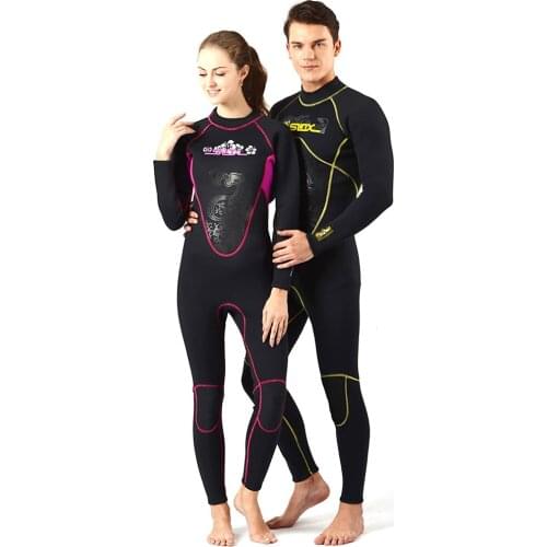 Diving Wetsuits Men Women 3MM Neoprene Diving Suit One Piece Long Sleeve Full Bodysuit Swimwear Spearfishing Surf Scuba Swimsuit