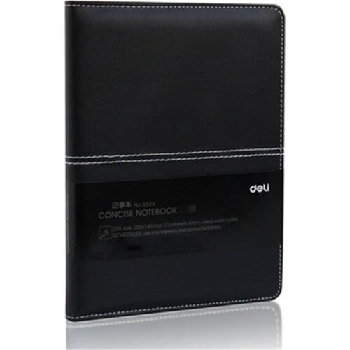 DL The effective 3324 leather Notepad 25K notebook business black book meeting 114 page office supplies factory direct wholesale
