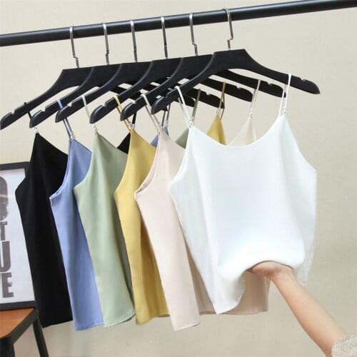 GGRIGHT 2021 Summer V Neck Sleeveless Chiffon Crop Top Women White Off Shoulder Basic T Shirts Y2K Casual Sexy Black Tank Tops