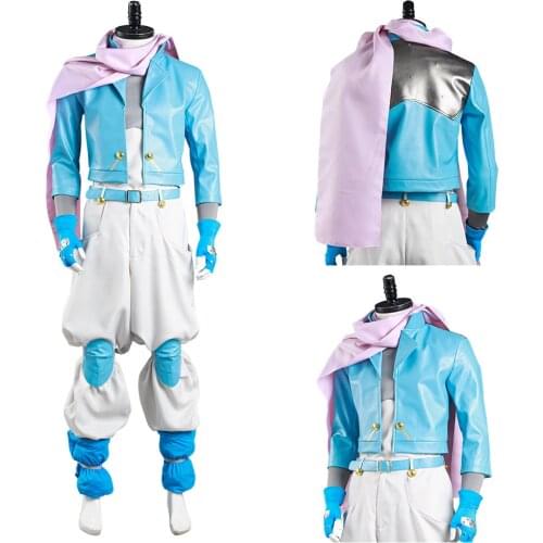 JoJo‘s Bizarre Adventure Part 2: Battle Tendency Caesar Anthonio Zeppeli Cosplay Costume Coat Pants Halloween Carnival Suit