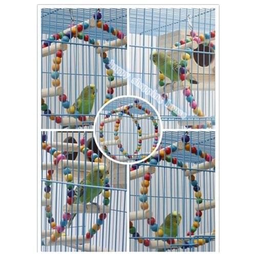 Pet birds Parrot toys toy parrot swing round rings 15cm