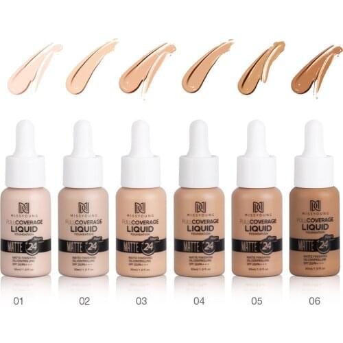 Hot Selling Popular Style Matte Permanent Concealment Control Oil Powder Bottom Liquid BB Frost Makeup Cosmetic Gift for Women