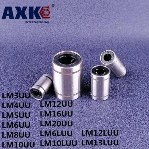 Linear Bushing LM3UU LM4UU LM5UU LM6UU LM8UU LM10UU LM12 LM13 LM16 LM20 LM6LUU LM10LUU LM12LUU LM13LUU CNC Bearings Shaft Parts