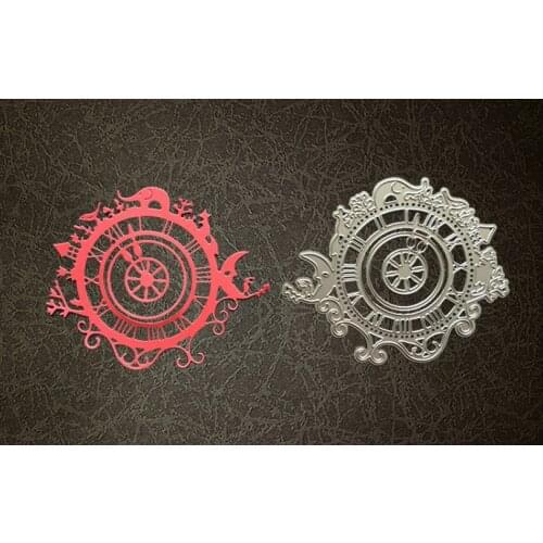 Metal kawaii clock cutting dies Stencils for DIY Scrapbooking photo album Decorative Embossing DIY Paper Cards