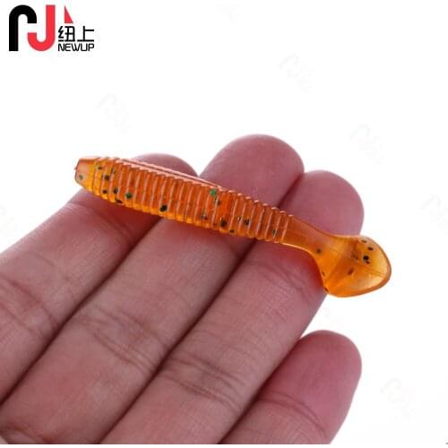 NEWUP 1pcs Larva Soft Lures hot sale 5cm/2.2g Soft Bait Fishing Tackle Rubber Jigging Wobbler