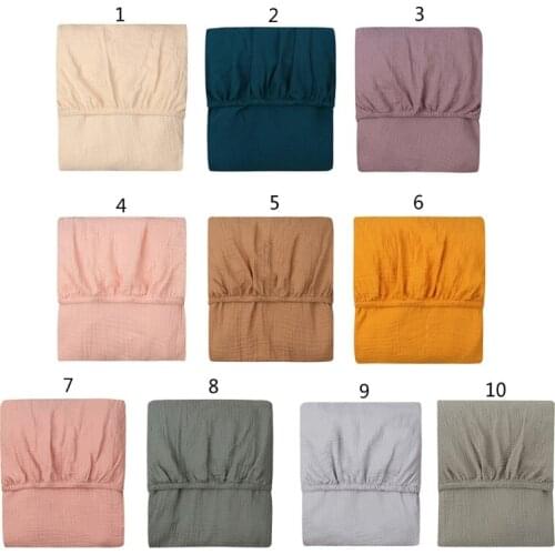 Baby Bed Fitted Sheet Cotton Crib Fitted Sheet Bedding Protector Mattress Cover