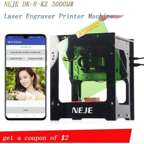 NEJE 2020 hot selling new 3000mw 445nm Ai laser engraver Wood Router DIY Desktop Laser Cutter Printer Engraver Cutting Machine