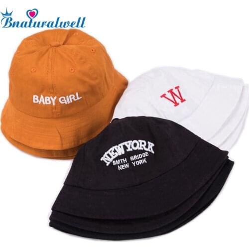 Bnaturalwell Little Boys gir panama Hat Cotton Bucket hat sunhat Children Summer Cap Kids Girls Summer Sun Hat H008D