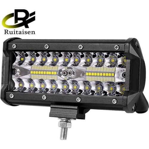 Designed for 7-inch 120W LED light bar work lamp three rows of seven inches eBay