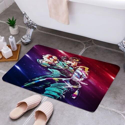 Jojo Jotaro Kujo Anti-slip Doormat Vacuuming Water Absorbing Kitchen Bedroon Bath Floor Mats Home Entrance Home Decora