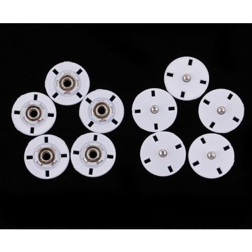 Fityle 5 Sets - 21mm Alloy - Invisible Snap Buttons Fasteners - Clothes Shirts DIY Sewing Accessories