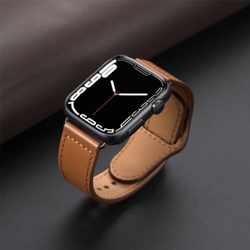 Genuine leather loop strap for apple watch band 42mm 44mm 38mm 40mm iwatch watchband for apple watch 5 4 3 2 1 44 mm 42 mm