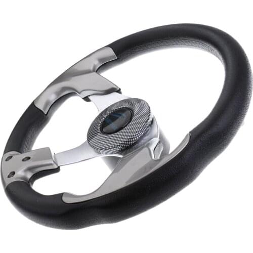 Deluxe 31.5cm Marine Yacht Pontoon Boat Steering Wheel 3 Spoke Sports Wheel