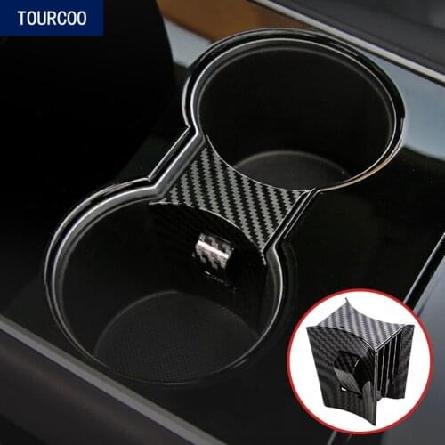 Car Styling Water Cup Slot Slip Limit Clip Holder for Tesla Model 3 2017-2020 Car Interior Modified Cup Holder Limiter
